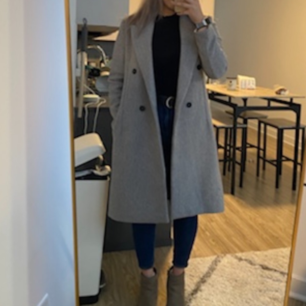 Mango double-breasted coat